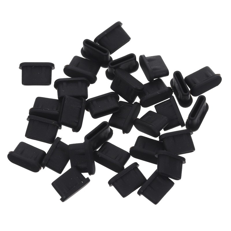 30 Pcs USB Write Blocker Type-C Dust Plug Outlet Charging Port Protector