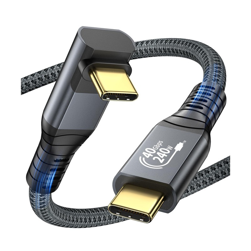 Certified USB4 Cable for Thunderbolt 4 Cable, 40Gbps Down Angle… Fast USA SHIP