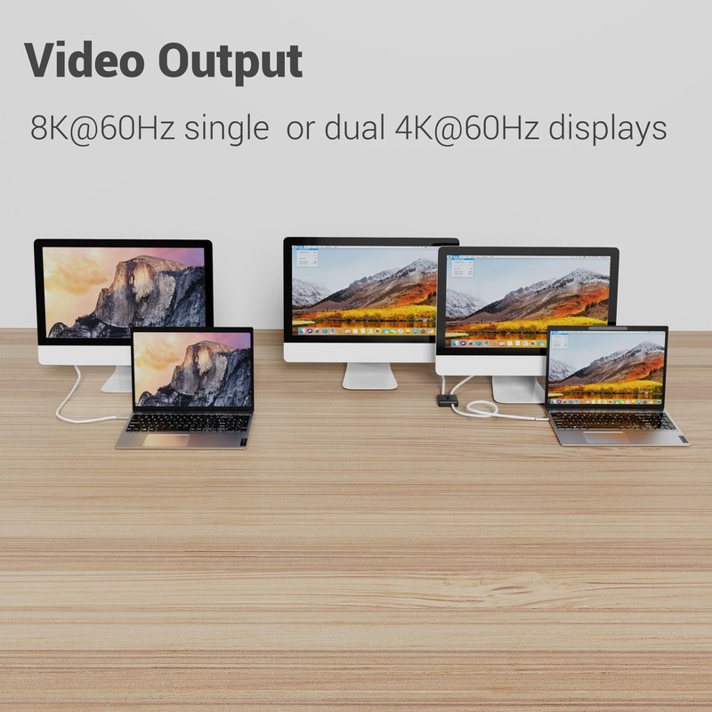USB4 Cable 2 Pack 240W 40Gbps USB C to USB C 1FT 8K Video Thunderbolt 4 gallery