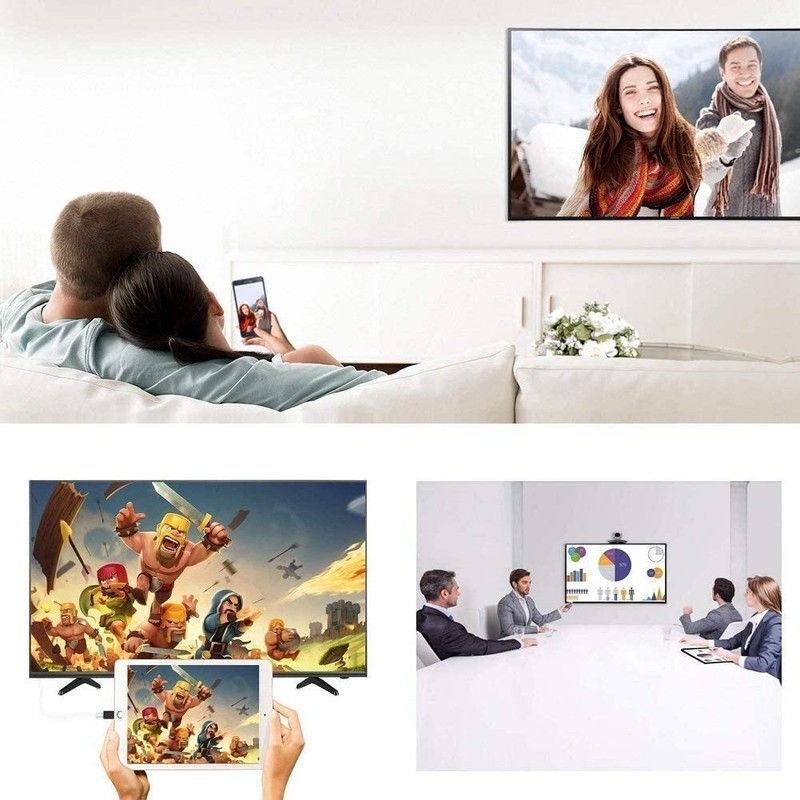 USB to 4K HDMI Adapter TV Video Hub Charger Port HDTV Cable for Cell Phones gallery