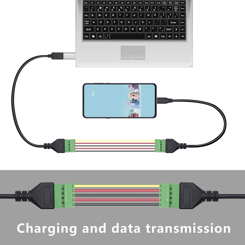 Usb C Terminal Type C Male Screw Terminal Block Connector Solderless Pluggable 5 gallery
