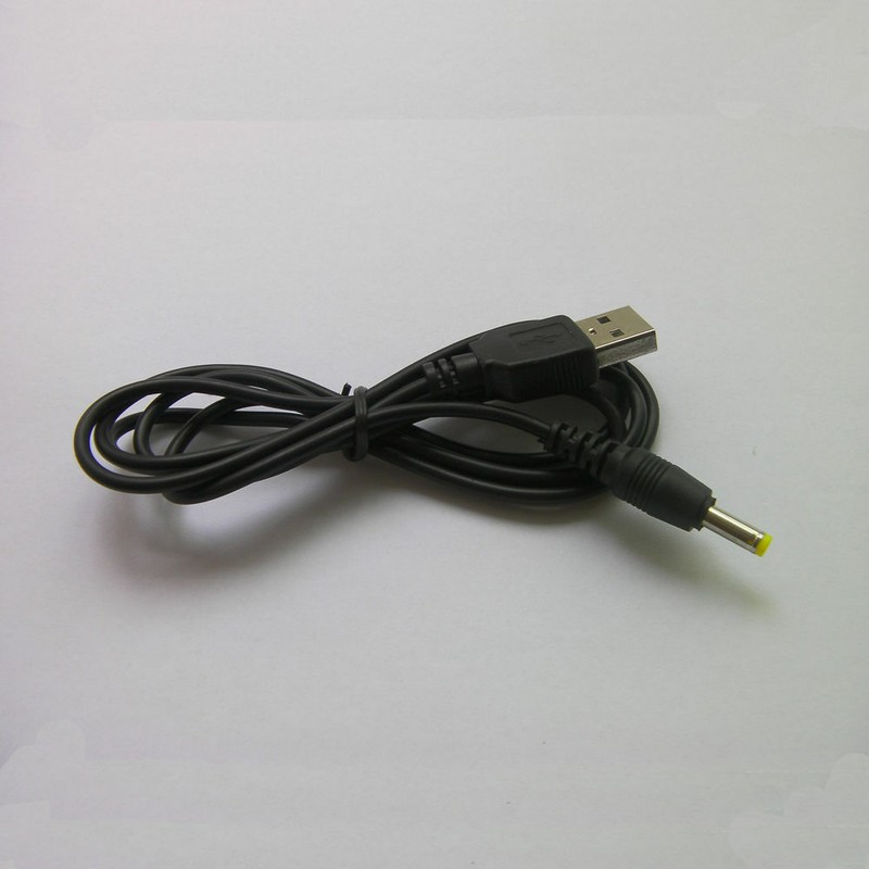 USB 2.0 A Male to DC 4.0mm x 1.7mm Power Cable 70cm Charging Cable Black gallery