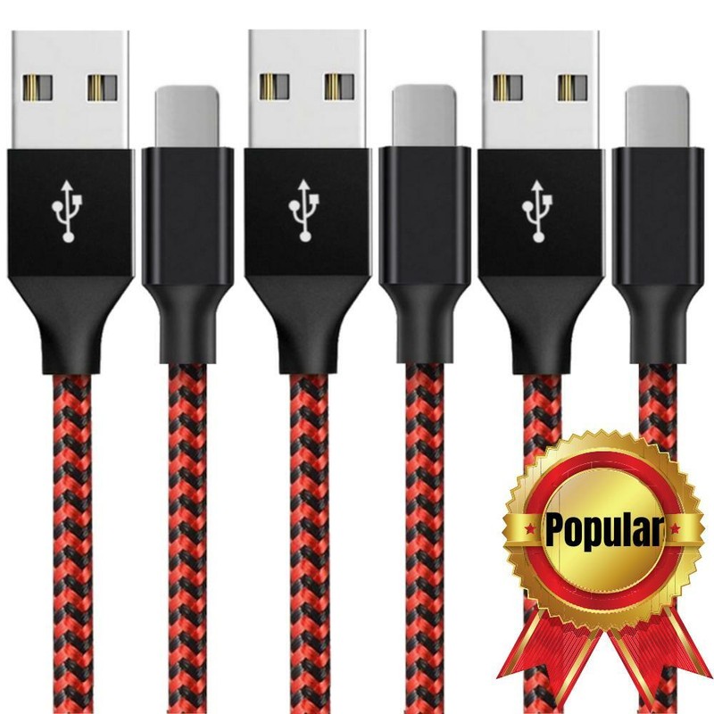 3/5/6Pack 6/10Ft USB Fast Charger Cable For iPhone 14 13 12 11 8 6 Charging Cord