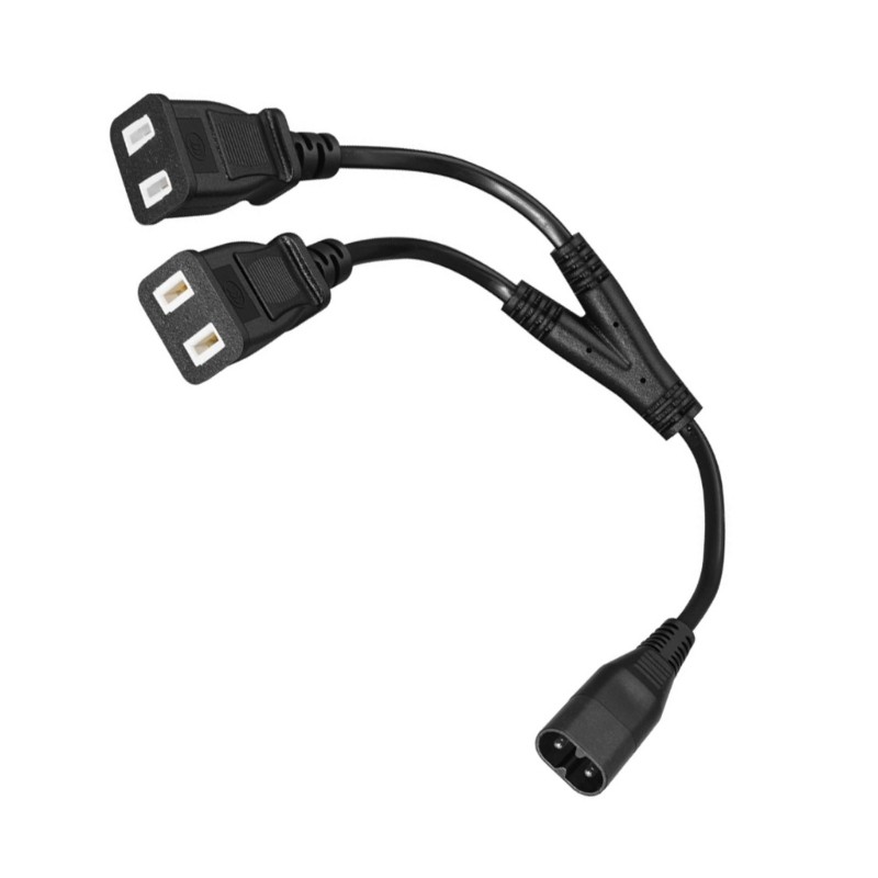 Heavy Duty C8 Plug to 2 Pin Outlet Converters Cable with Metal Conductors gallery