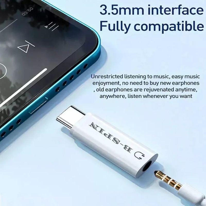 USB Type C to 3.5mm Jack Headphone Audio Aux Stereo Adapter For Samsung iP 16 15 gallery
