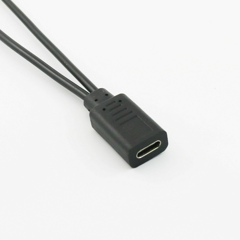 USB 2.0 Type C Female to Dual Micro USB Male Splitter Cable 2x Micro USB Spliter gallery
