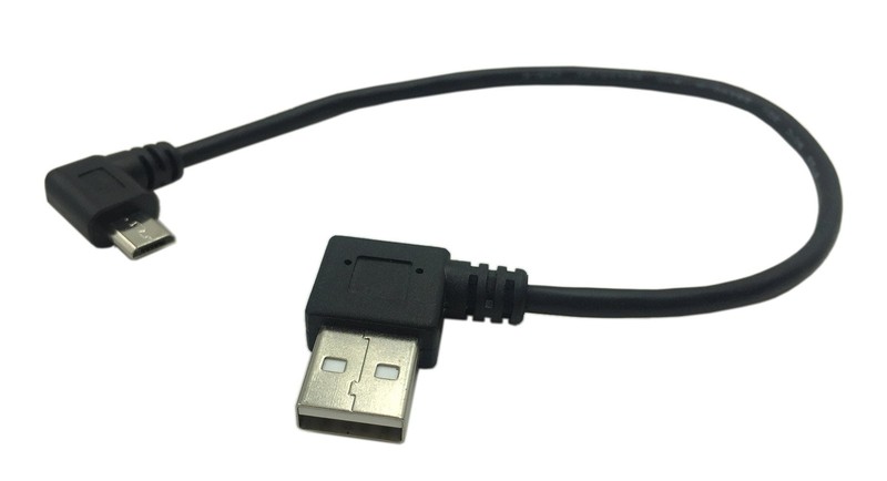 CERRXIAN 9Inch Micro USB Cable Combo Right Angle Micro USB 5 Pin Male to USB ... gallery
