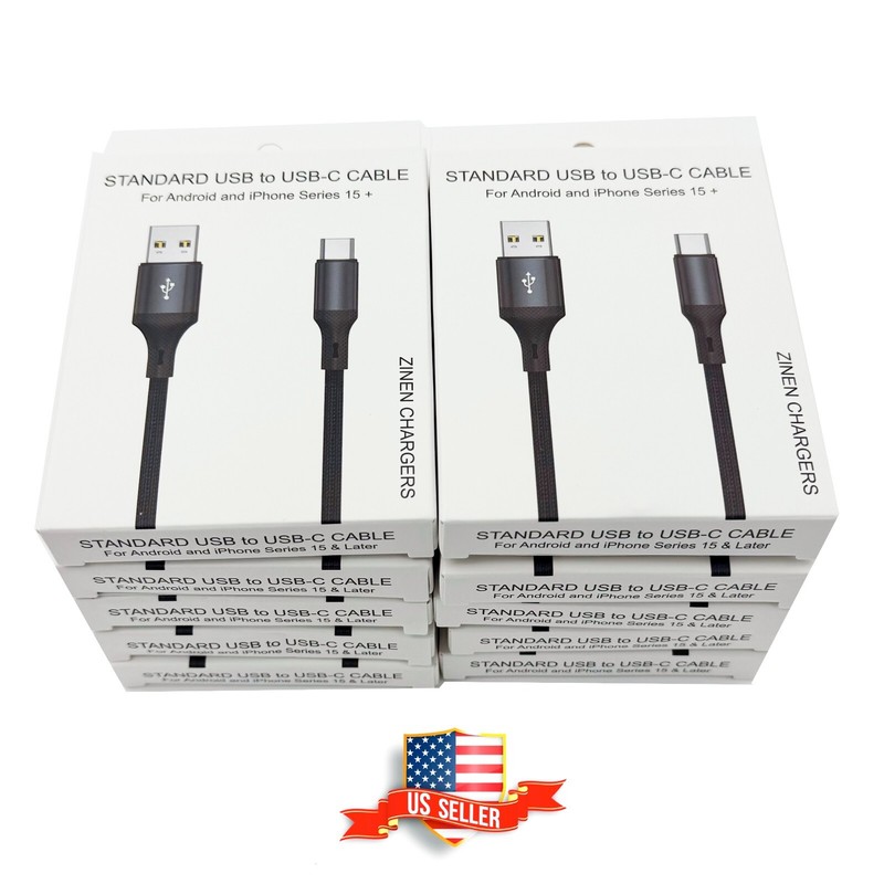 10 USB-C iPhone Android Chargers 5ft Charging Cable Cords Wholesale Lot UNICORN