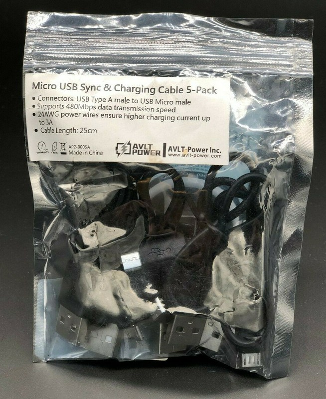 Micro USB Cables (5 Pack, 10" each) - ONLY $1.27 per cable! gallery