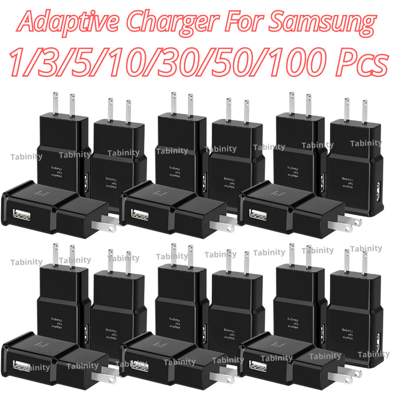 Bulk Lot Adaptive Fast Charger Block USB Power Adapter For Samsung S10 S20 S21