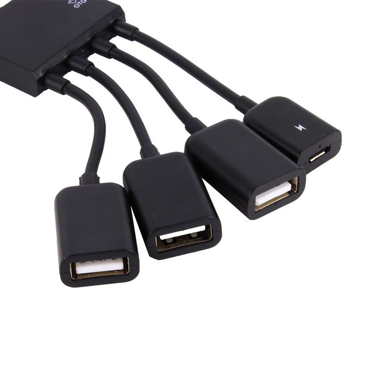 4 Port Micro USB Host OTG Hub Adapter Cable For Tablet Smartphone gallery