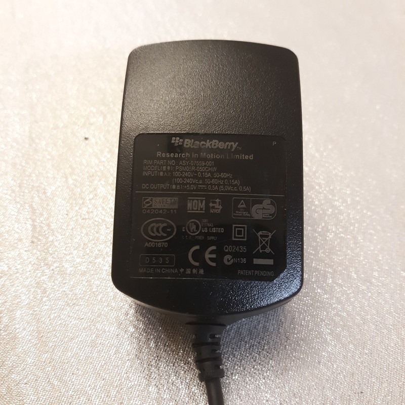 OEM Original BlackBerry Phone Power Supply Adapter Charger Blackberry Pearl Curv