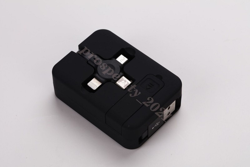 Phone Stand Powerbank Charge Cable Charger Data Cable Retractable Charge Cable