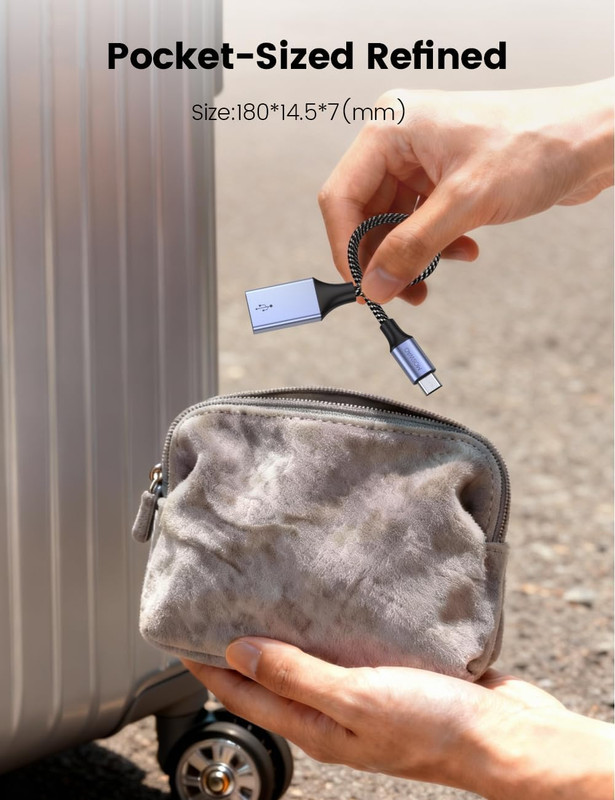 Micro USB 2.0 OTG Cable, Micro USB Male to Female USB Compatible with Samsung Ph gallery