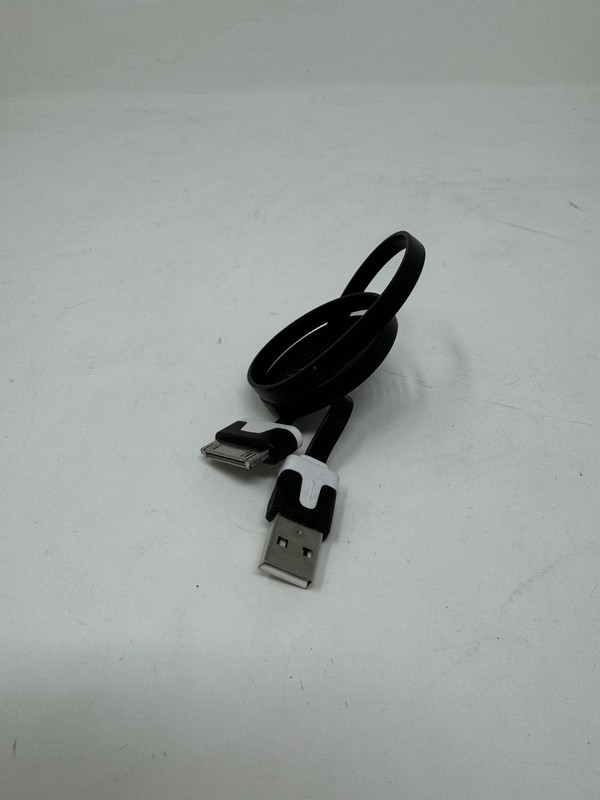 240X 3Ft Black Flat 30 Pin USB Charger Cable Cord for iPhone 4S iPod 4th Ipad 2 gallery