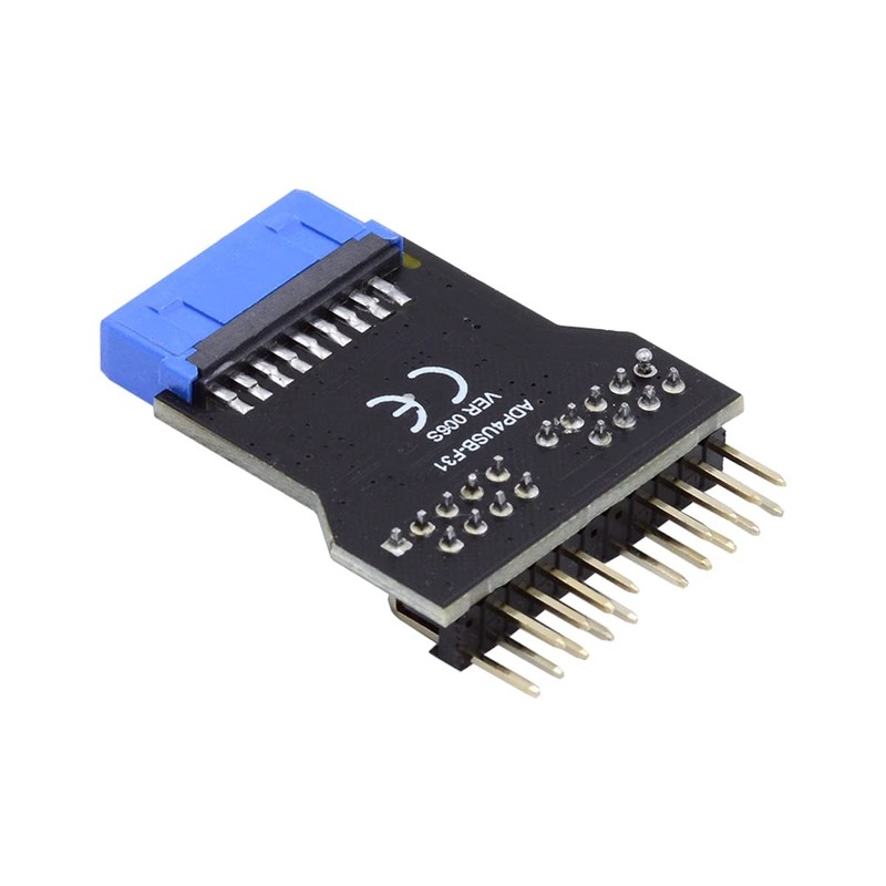 Motherboard 19pin USB 3.0 Header 1 to 2 USB2.0 9Pin Female Extension HUB Conn... gallery