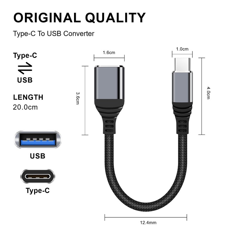 Lot USB C Type C 3.1 Male to USB 3.0 Type A Female OTG Adapter Converter Cord gallery