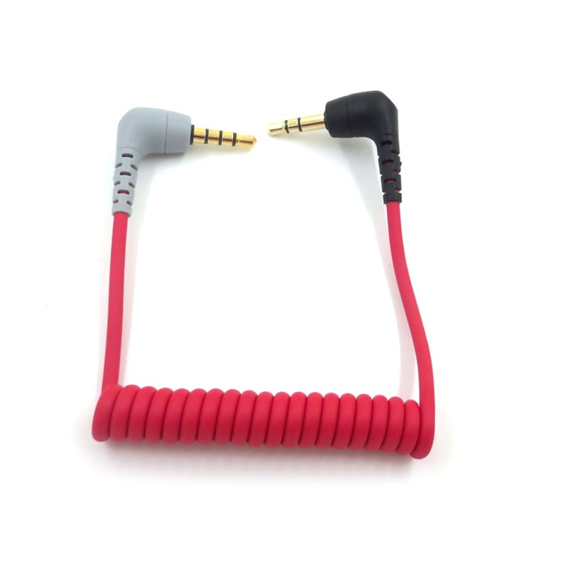 3.5mm Microphone TRS to TRRS OFC Cable Cord for RODE Videomic Pro+/VideoMic GO