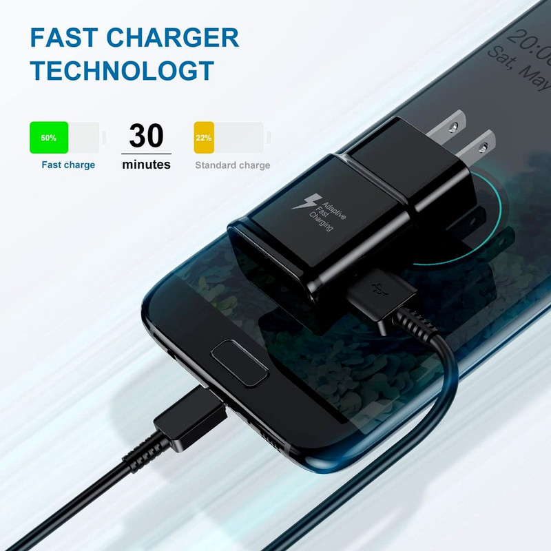 Adaptive Fast Wall Charger Type C Cable For Samsung Galaxy A12 A32 A42 A52 A72 gallery