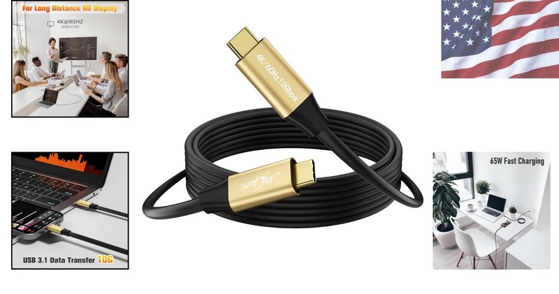 Super Long 15 FT USB Type C Cable - 10Gbps Transfer & Broad Compatibility gallery