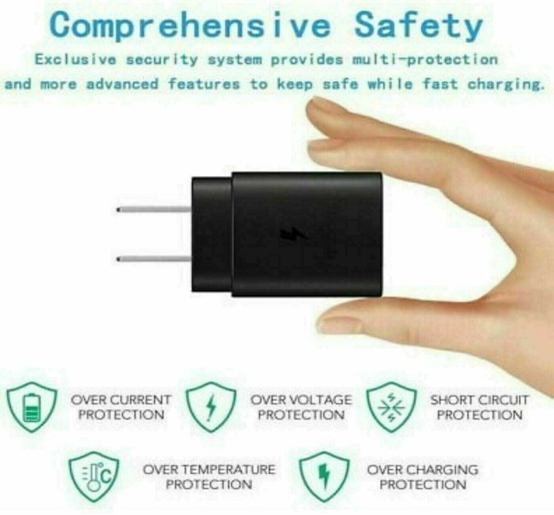 25W Type USB-C Super Fast Wall Charger +6FT Cable For Samsung Galaxy S20 S21 S22 gallery