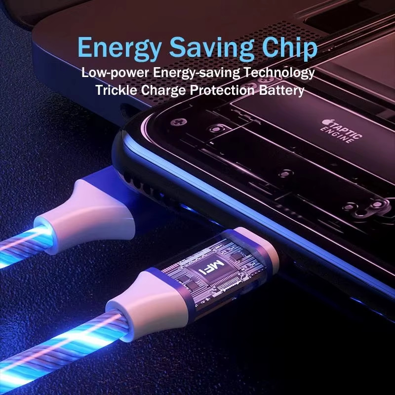 3 in 1 LED Fast Charging Cable Adapter For iPhone Micro USB Type C Charger Cord gallery