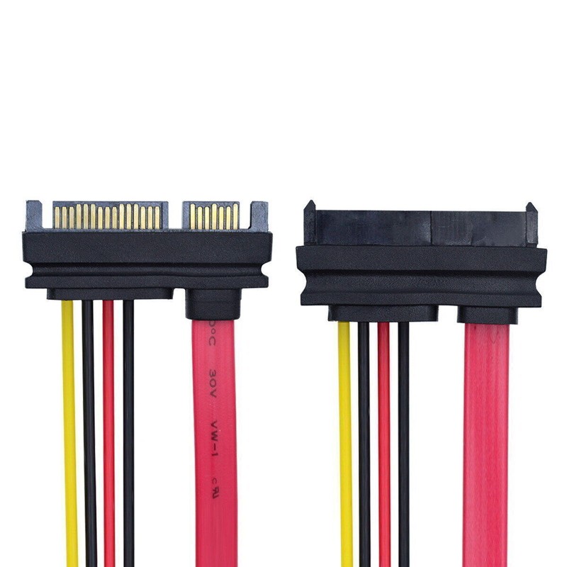 CABLECY SATA 22Pin Hard Disk Drive Raid to SFF-8482 SAS 29 Pin Extension Cable