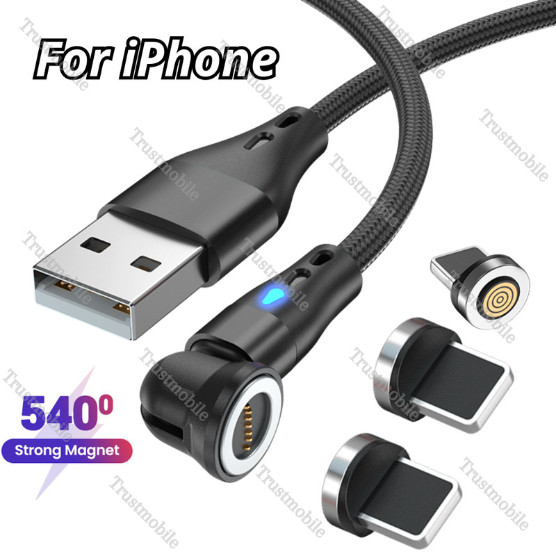 Magnetic USB Fast Charger Data Cable Cord For iPhone 14 13 12 11 XR X 8 7 6 Plus