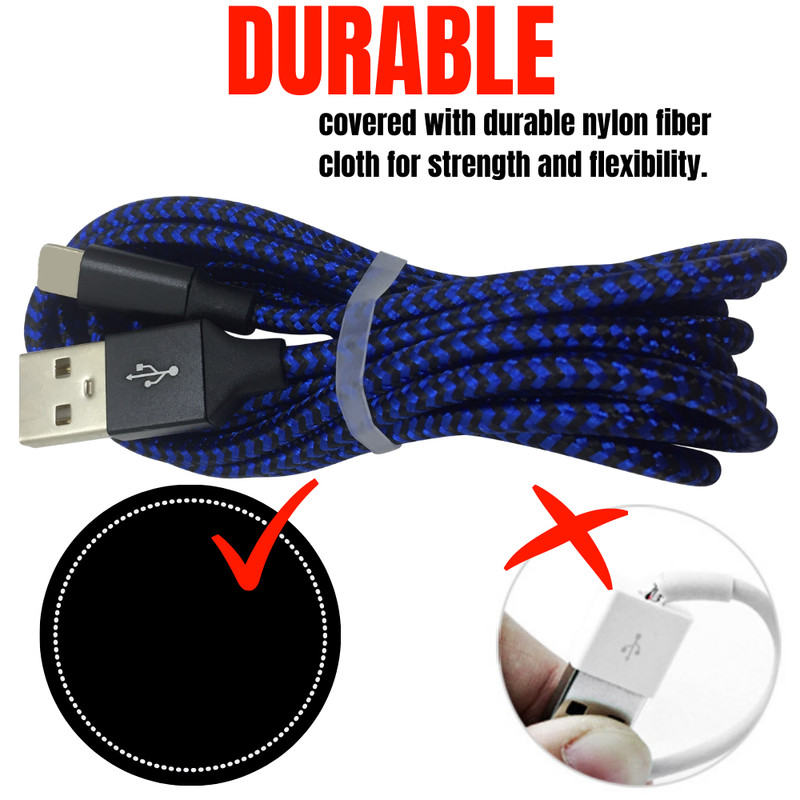 5Pack 6Ft USB Braided Fast Charging Cable For Phone 12 11 Pro 8 7 Charger Cord gallery