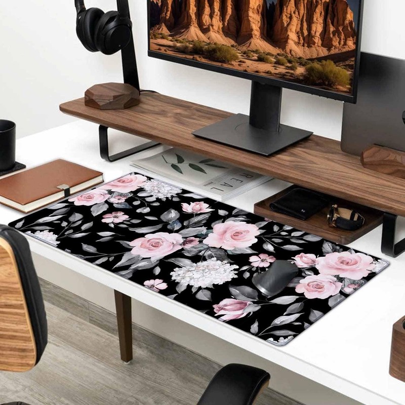 Large Extended Gaming Mouse Pad, Large Non-Slip Rubber Base Mousepad, Keyboar... gallery