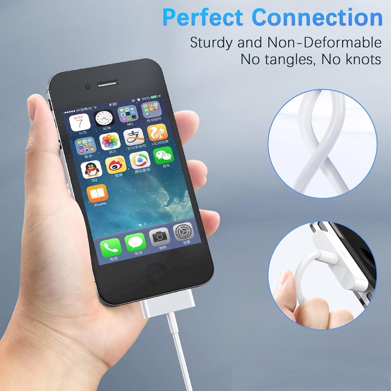 30-Pin to USB C Adapter Cable for iPhone, iPad, iPod – 3ft (Next-Generation Data gallery