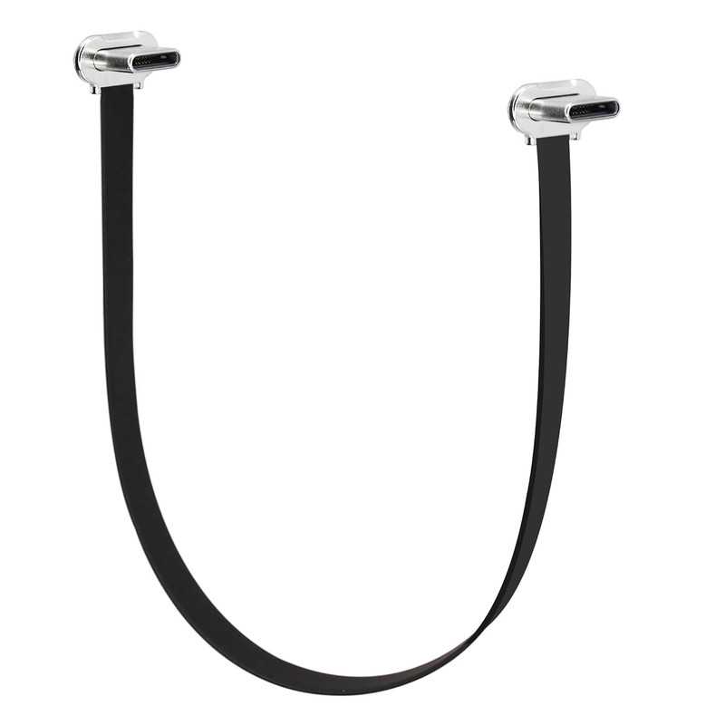 150Mm/5.9In 90 Degree Dual Angle USB C Male to Male PD 65W Fast Charge Cord