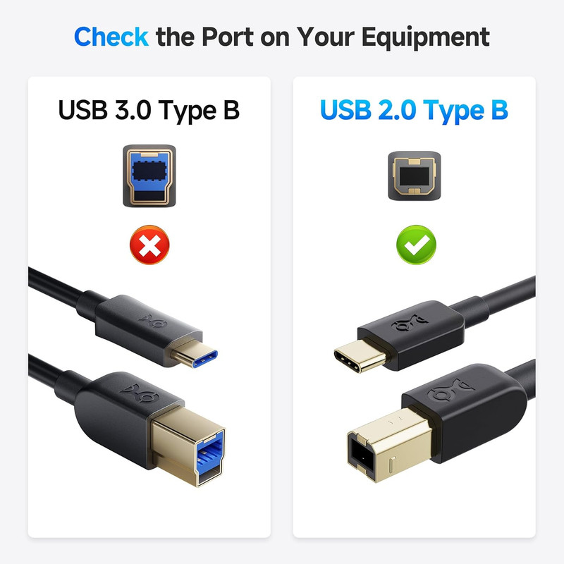 USB B to USB C Cable - 3.3Ft, USBC to USBB Cable, MIDI to USBC Cord, Compatible gallery