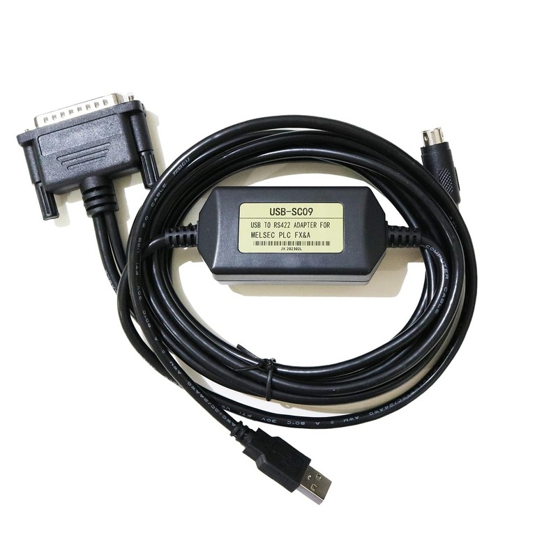 PLC Cable USB-SC09 A Series Interface, with PLC Programming Cable FX Series U…