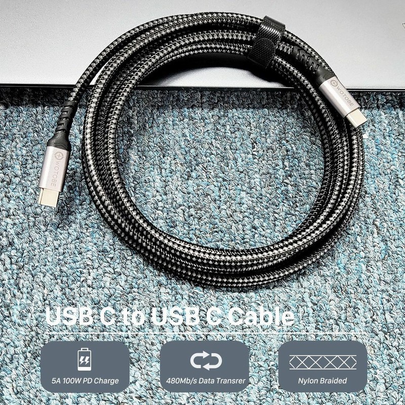 USB C to USB C Cable 3m 100W Long 10ft USB Type-C 5A E Mark Fast Charging 300cm gallery