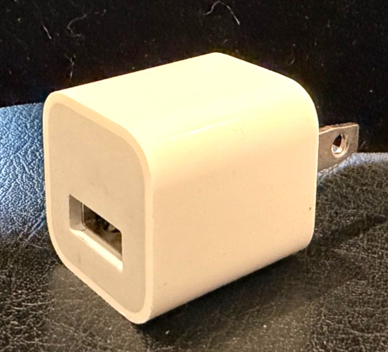 Genuine OEM Apple A1385 5W Power Adapter Cube Charger for iPhone iPad Travel
