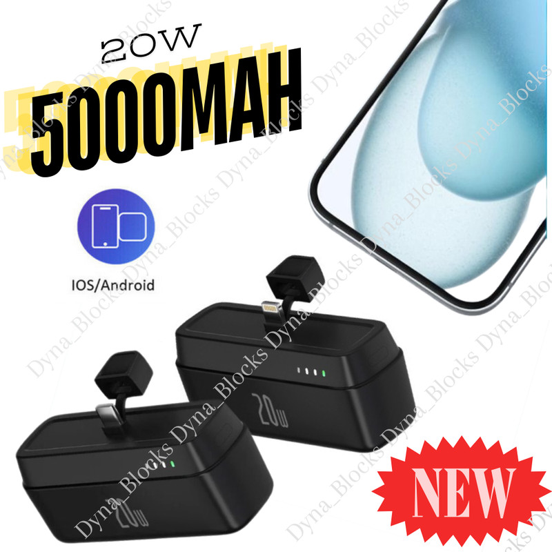 20W Portable Mini Power Bank Battery Pack Fast Charge For iPhone 15 14 8 Android