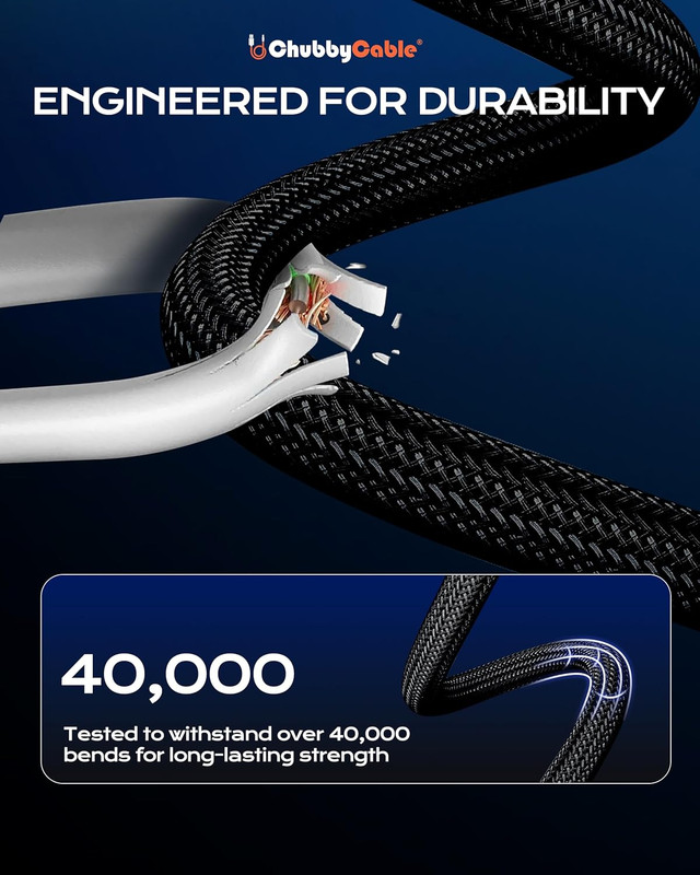 Chubbycable Curly Chubby 240W Coiled USB C Fast Charging Cable Durable Braided C gallery
