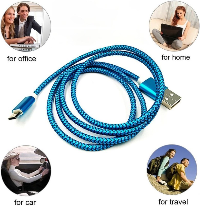 Brand New Micro USB Cable 6ft Blue gallery