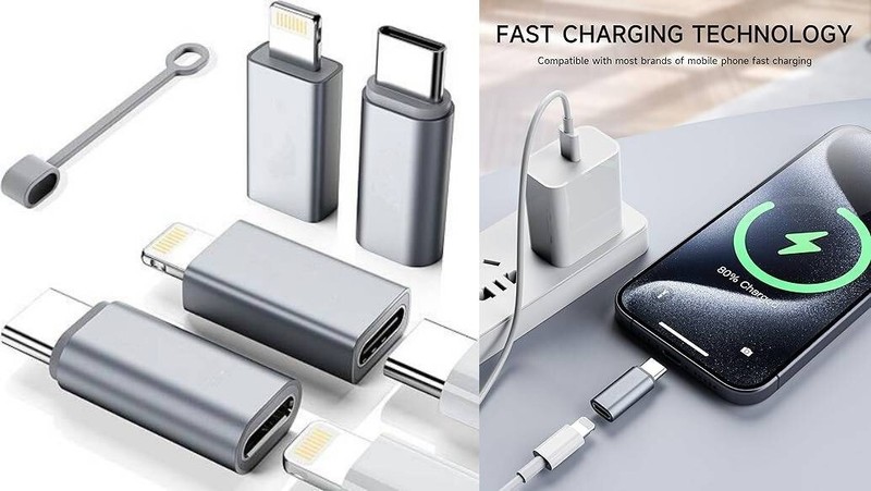 Paquete de 4 adaptadores a USB-C y USB-C a para iPhone. neuvo. 2025.