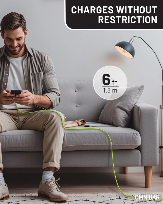 2 Pack Soft Silicone USB A to C Cable 6 feet Flexible Fast Charging Cord gallery