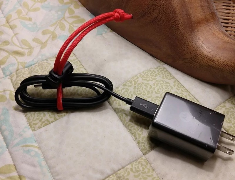 (3) Phone Charging Cable cord Organizers, Android, iphone, apple. USB tie. gallery