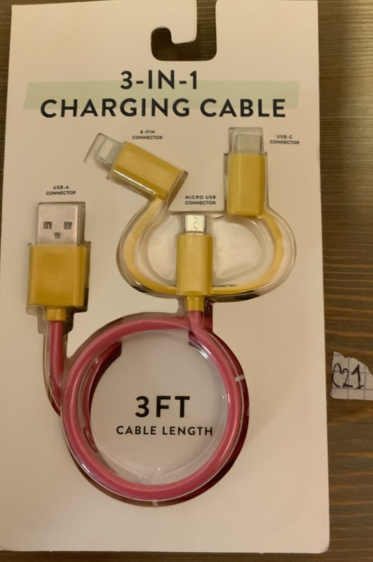 🌍 vivitar 3 in 1 Charging Cable Made for Apple,Multicolor,New ‼️