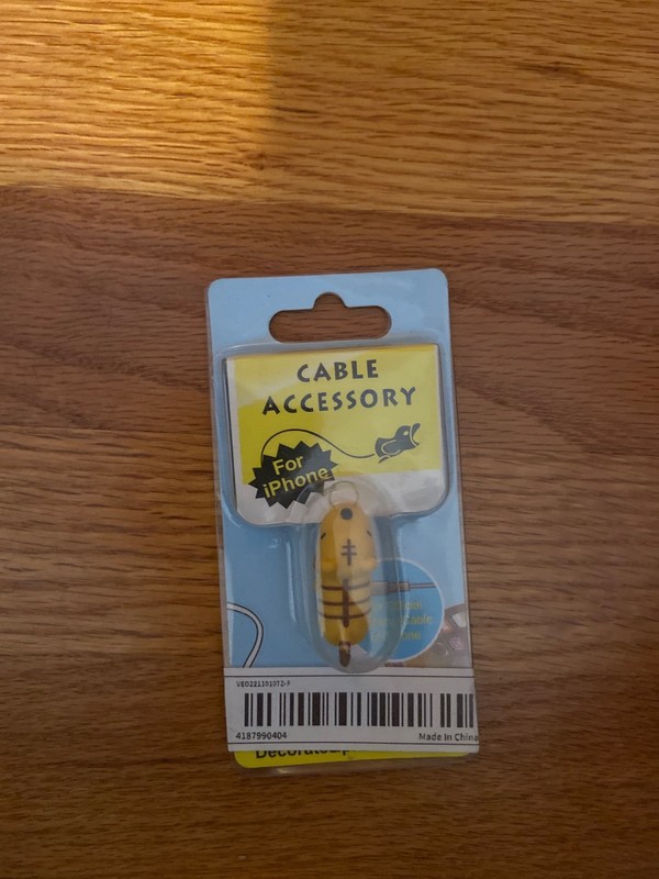 Orange Tiger/Cat Cable Accessory Protects Cables