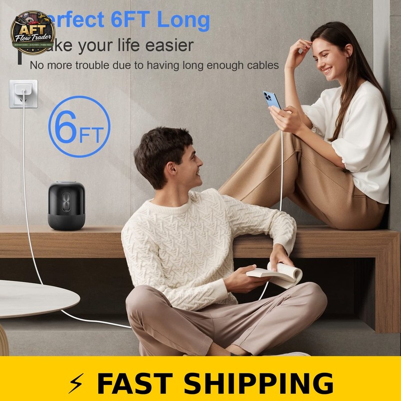 RCTech USB C to Lightning Cable 3Pack 6FT MFi Certified Fast Charging White gallery