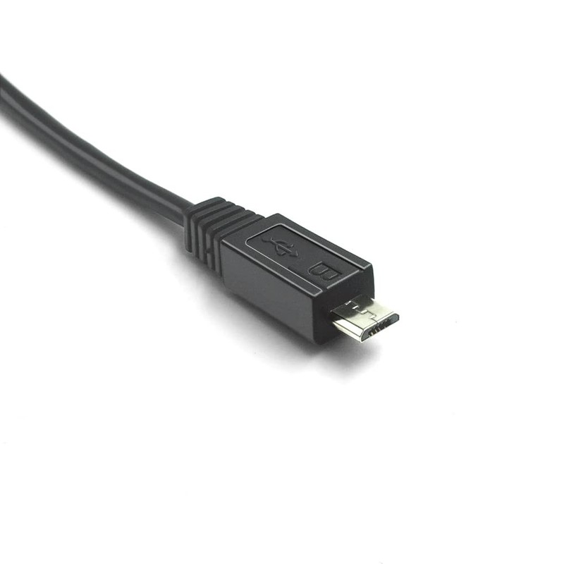 10 Inch Short Micro Usb Charger Cable Male A To Micro B Black For Android Both C gallery
