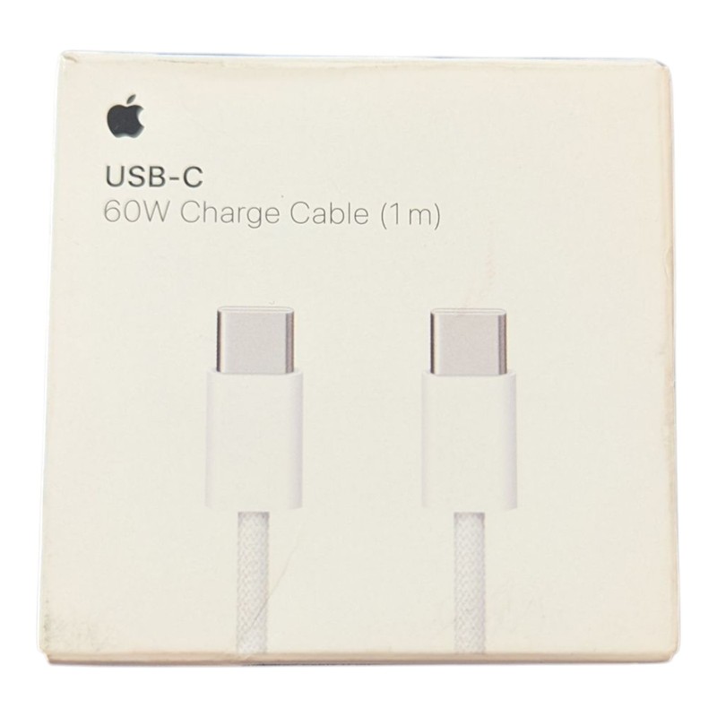E2-OB Apple 60W USB-C to USB-C Woven Charge Cable 1 m MW493AM/A A2795 (Open Box)