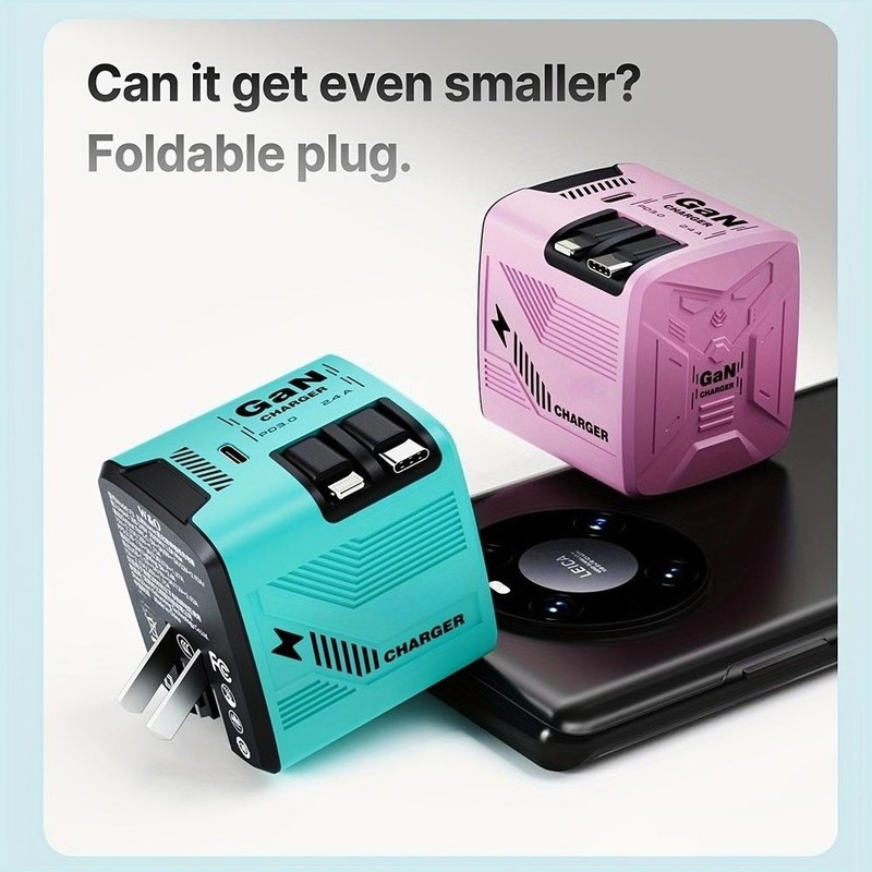 Fast-Charging Compact Durable Sturdy Intelligent Versatile 120W GaN Fast Charger gallery