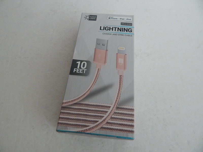 Case Logic 10 Feet MFi Certified Lighting Charge & Sync Cable Rose Gold New