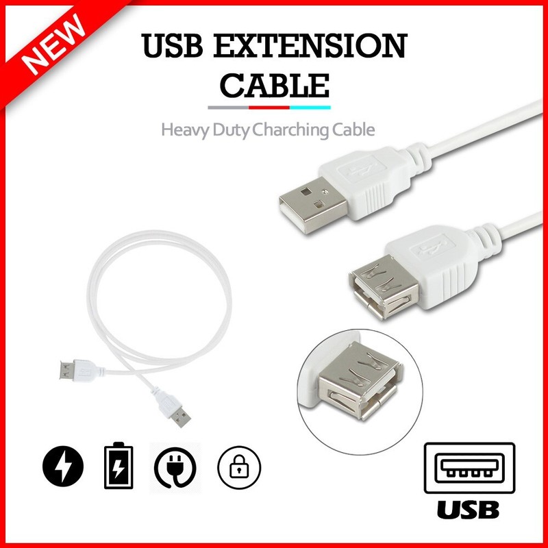 B2G1 FREE USB 3′ Extension Charger Cable for Asus ZenFone 8/ 8 Flip / ZenFone 9